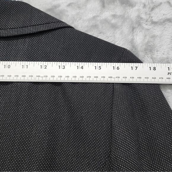Classiques Entier Atelier Blazer Womens 14 Black White Speckled Single-Button - Picture 11 of 13